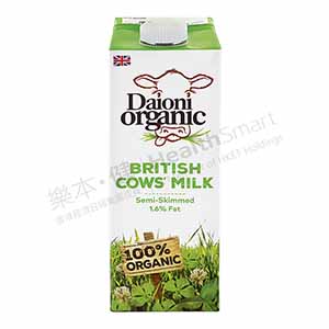 英國有機半脫脂奶